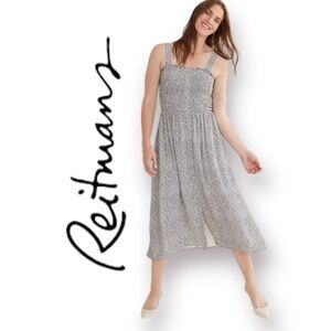 3X Reitmans Gauzy, Flowy, Button Down Dress with Shirred Bodice, Fully Lined NWT